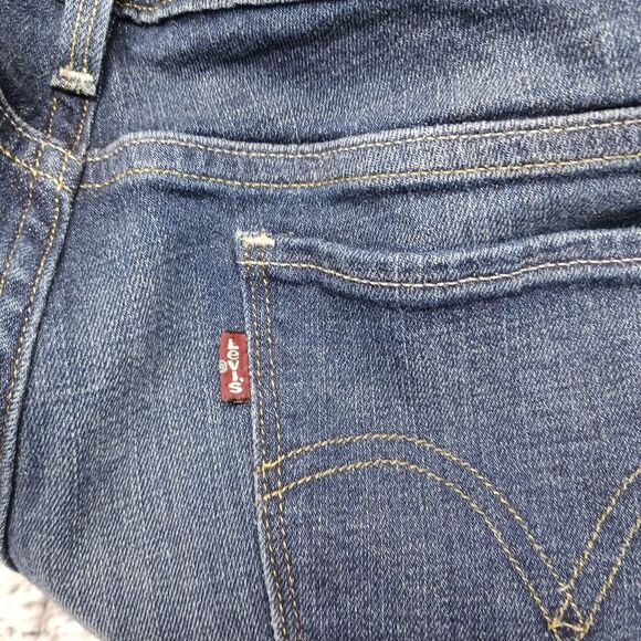 Levi 515 Boot Cut Red Tab Strech Denim Jeans/ Pant Woman's size 16 - Picture 2 of 15